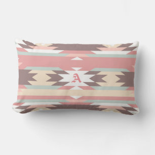 Brown, Mauve & Green Aztec, Southwestern Pillow Buitenkussen