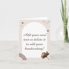 Brown minimalist Boho merkt  op