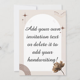 Brown minimalist Boho merkt  op Kaart