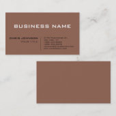 Brown Modern Contemtiem Bedrijf Visitekaartje (Voorkant / Achterkant)