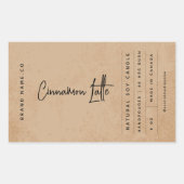 Brown moderne café Rustique Étiquette (Devant)