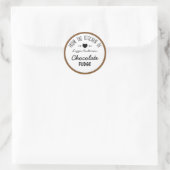 Brown moderne de la cuisine de Étiquette (Sac)