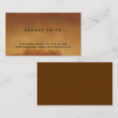 Brown moderne simple Carte de visite simple (Devant / Derrière)