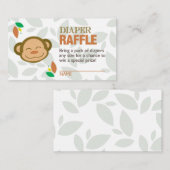 Brown Monkey Luier verloting Ticket Informatiekaartje (Voorkant / Achterkant)