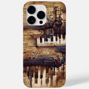 BROWN MUSICAL STEAMPUNK THEMA Case-Mate iPhone 14 PRO MAX HOESJE
