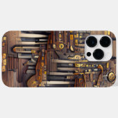 BROWN MUSICAL STEAMPUNK THEMA Case-Mate iPhone CASE (Achterkant (horizontaal))