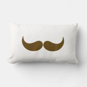 Brown Mustache Kussen