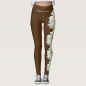 Brown Nevada State Flower Saguaro Cactus Leggings (Voorkant)