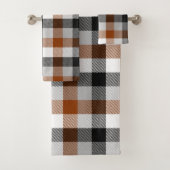 Brown noir blanc Twill En vichy design (En situation)