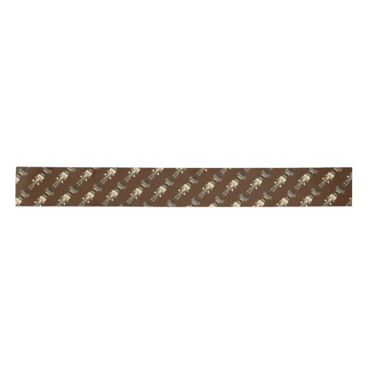 Brown Nutcracker Soldier-kerstkrappelpapier Lint (Voorkant)