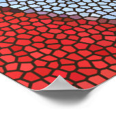 Brown Oeil vitrail look Poster (Coin)