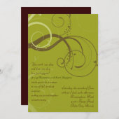 BROWN/OLIJFWEDING KAART (Voorkant / Achterkant)