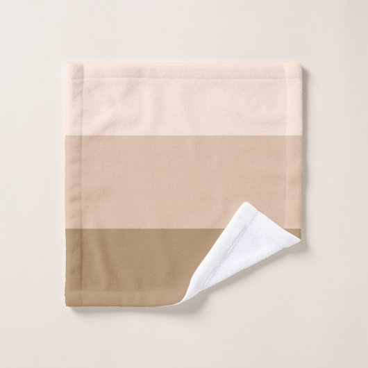 Brown Ombre strié (Gant de toilette)