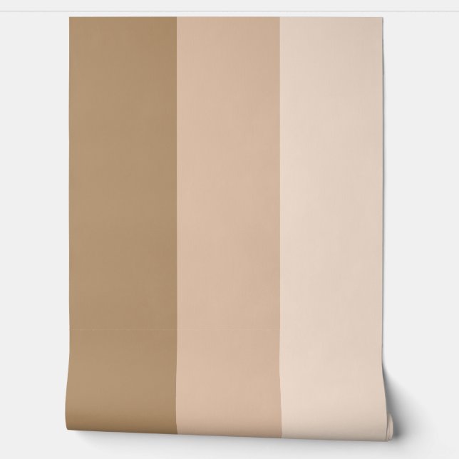 Brown Ombre Striped Behang (Afrollen)