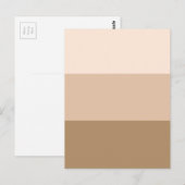 Brown Ombre Striped Briefkaart (Voorkant / Achterkant)