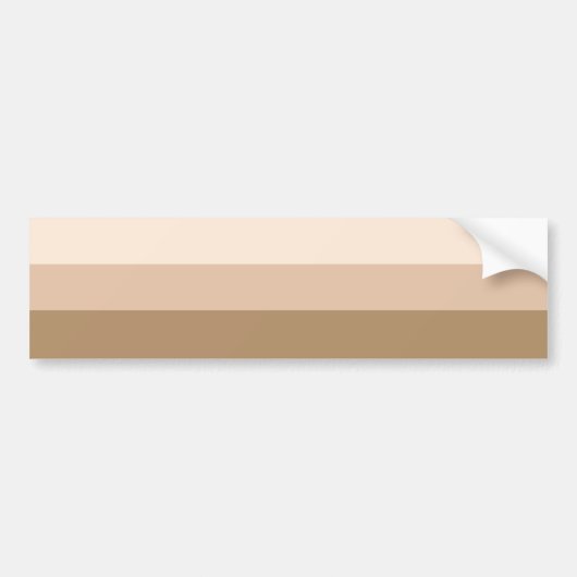 Brown Ombre Striped Bumpersticker (Voorkant)