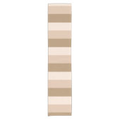Brown Ombre Striped Korte Tafelloper (Voorkant)