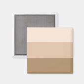 Brown Ombre Striped Magneet (Voorkant / Achterkant)