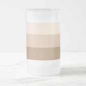 Brown Ombre Striped Matglas Bierpul (Center)