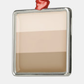 Brown Ombre Striped Metalen Ornament (Links)