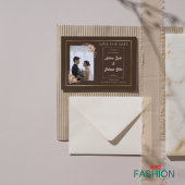 Brown & Or Mariage Simple Enregistrer La Carte Dat