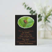 Brown Orange Araneus Halloween Party Invitation (Debout devant)