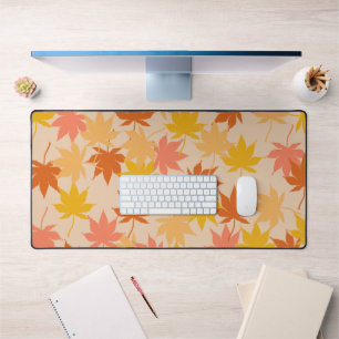 Brown Orange Automne Floral Feuille Y2K Motif
