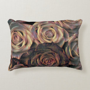 Brown, orange, or rose Accent Coussin