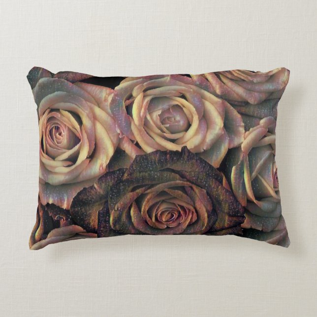 Brown, orange, or rose Accent Coussin (Devant)