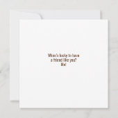 Brown owl with flowers design kaart (Achterkant)