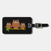 Brown Owls Design Bagagelabel (Voorkant horizontaal)