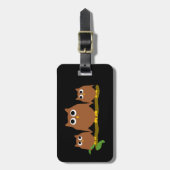 Brown Owls Design Bagagelabel (Voorkant verticaal)