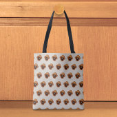 Brown Pansy Seamless Pattern Tote Bag