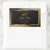 Brown Parties scintillant or noir Étiquettes de pr (Sac)