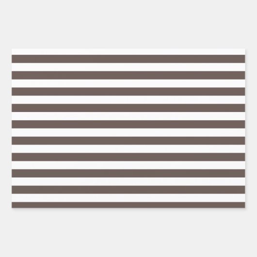 Brown Patterns Wrapping Paper Sheet Set (Voorkant)