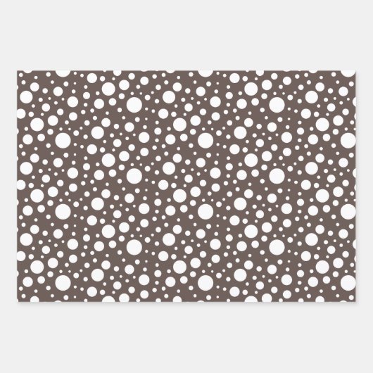 Brown Patterns Wrapping Paper Sheet Set (Voorkant 3)
