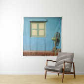 BROWN PEDESTAL FAN WANDKLEED (In situ)