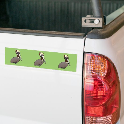Brown Pelican Bumpersticker (Op Truck)