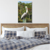 Brown Pelican Canvas Afdruk (Insitu (Slaapkamer))