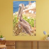 Brown Pelican Canvas Afdruk (Insitu (Woonkamer))