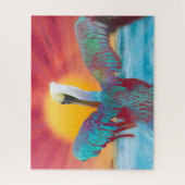 Brown Pelican ISLAND SUNSET Legpuzzel (Verticaal)