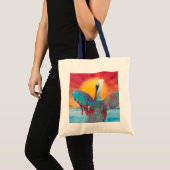 Brown Pelican ISLAND SUNSET Tote Bag (Voorkant (product))