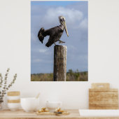 Brown Pelican Puzzle Poster (Keuken)
