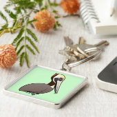 Brown Pelican Sleutelhanger (Zijkant)