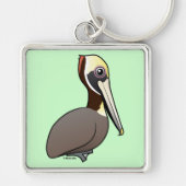 Brown Pelican Sleutelhanger (Voorkant)