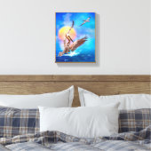 Brown Pelicans SUN KISSED ISLAND Canvas Afdruk (Insitu (Slaapkamer))