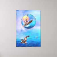 Brown Pelicans SUN KISSED PELICAN ISLAND