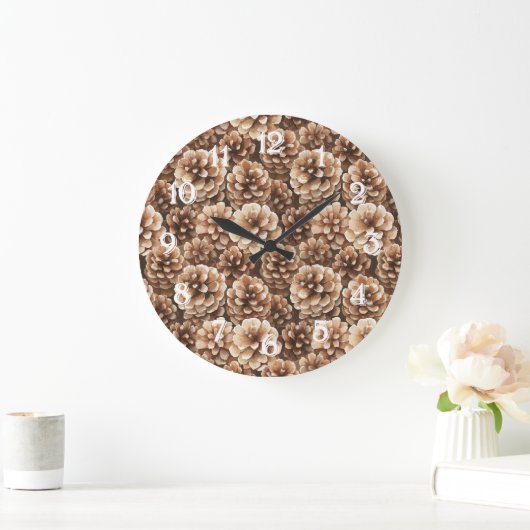 Brown Pine Cones Bridal Shower Grote Klok (Huis)