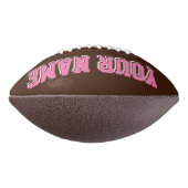 BROWN PINK EN WHITE Custom Football (Gedraaid 90)