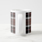 Brown Plaid Extra Grote Beker (Achterkant)